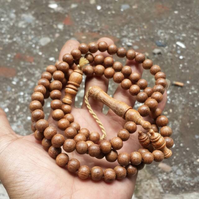 Tasbih kayu bertuah ulin menang teras gemunggal 8 mm