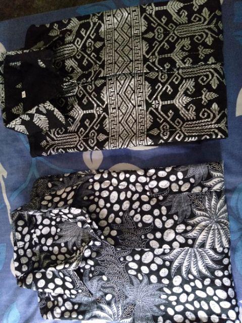 Kemeja Batik Pria Lengan Panjang Size M L Xl Xxl Bswart Batik Hrb026 Kenongo Hem Panjang Padi