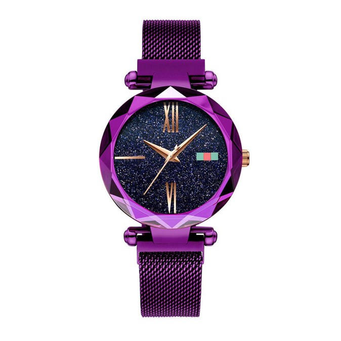 {Lav - J148} Jam Tangan Wanita Magnet Tali Rantai / Arloji / Jam Analog / Jam Mewah-8