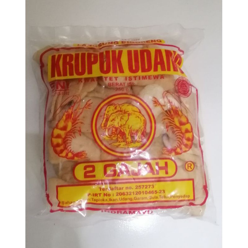 

KERUPUK UDANG CAP 2 GAJAH UKURAN KECIL