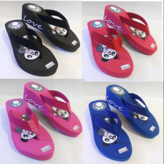 SANDAL WEDGES PANDA TALI SIMPUL