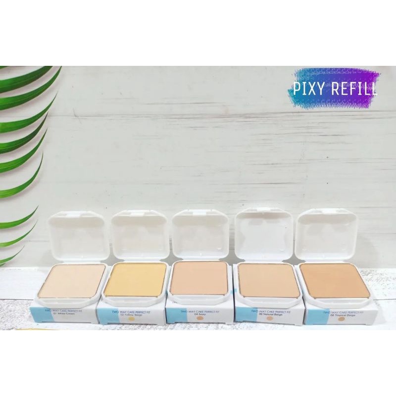 Bedak Padat Pixy Two Way Cake Bedak Pixy Perfect Fit Biru Bedak Refil