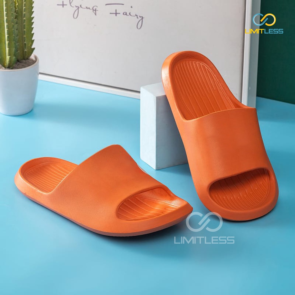 Sandal Anak Selop Karet Unisex Limitless Sendal Anak Perempuan Santai Rumahan Sandal Anak Cowok Slip On