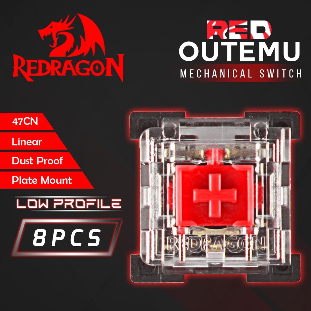 REVIEW Redragon - ROMS-DPLP-RD Outemu Red Switch Dustproof Low Profile