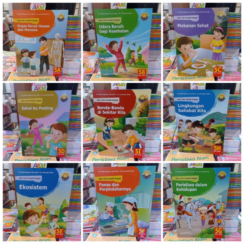 OBRAL Paket Tematik Yudhistira 5A Sampai 5i Kelas 5 SD K13 Edisi Revisi Buku Teks Tematik Terpadu
