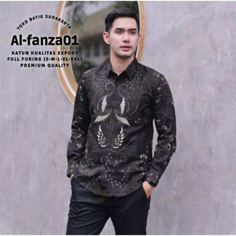 GURDO IRENG Kemeja Batik Pria Slimpit Modern Terbaru Lapis Furing