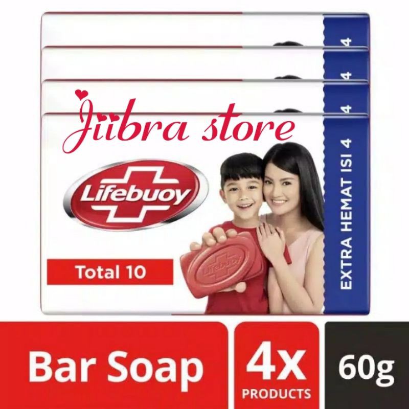 Lifebouy soapbar 110gr dan 62gr ×4pcs