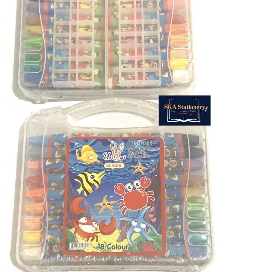 

Diskon!! (pwa-713) Oil Pastel/Crayon Usagi 18 Warna (Set)