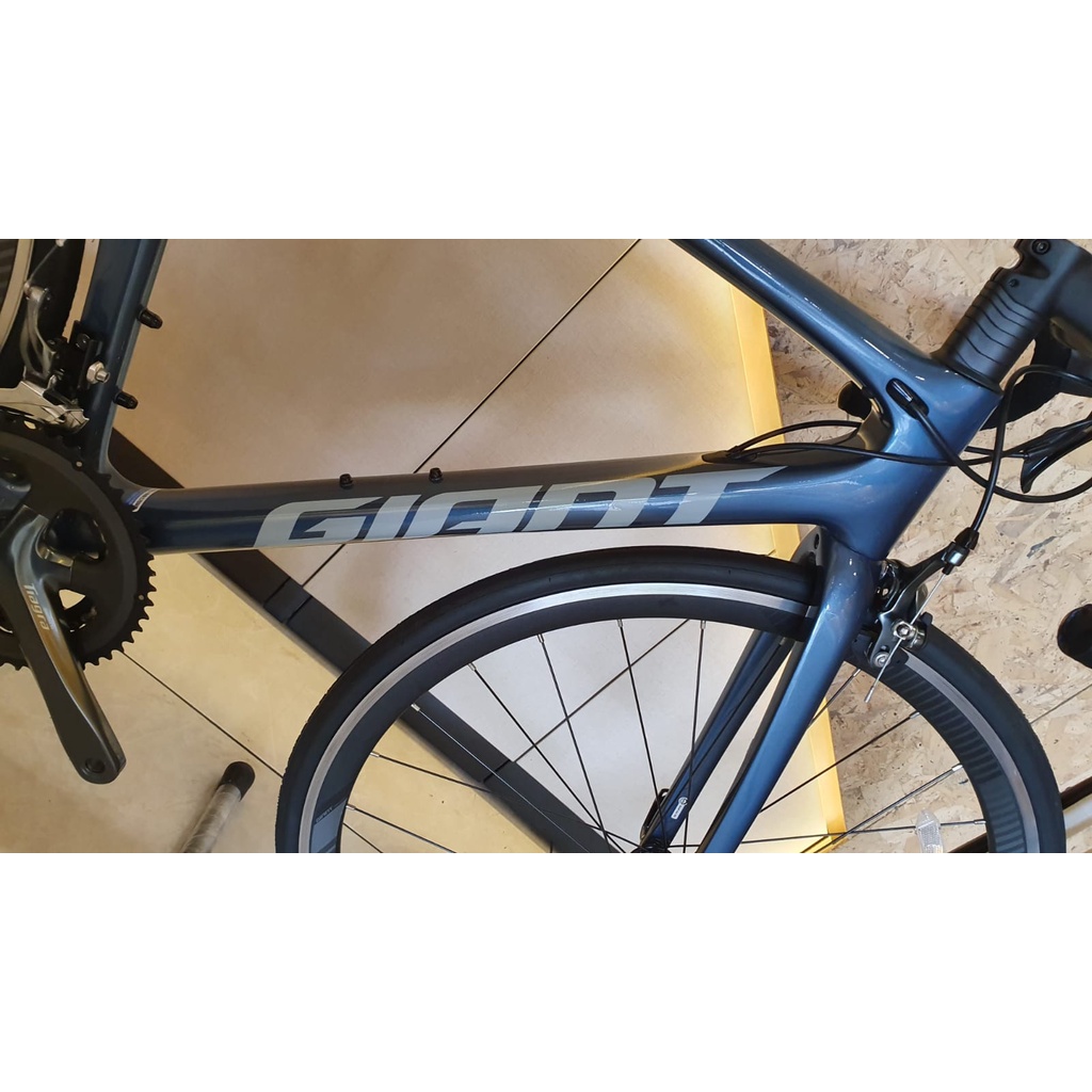 RB Giant tcr adv 3 2021 size XS Grupset Shimano Tiagra 2 x 10 s second mulus under 100 km Carbon Road bike sepeda balap 50 cm