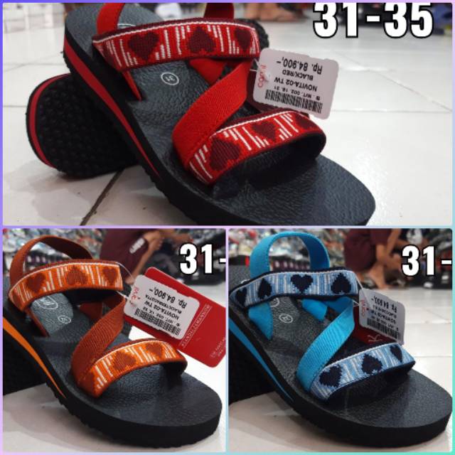 Sandal Gunung Carvil 'NOVITA-02 TW' Ukuran Anak Cewek/ Sandal Anak Cewek Outdoor Carvil Original