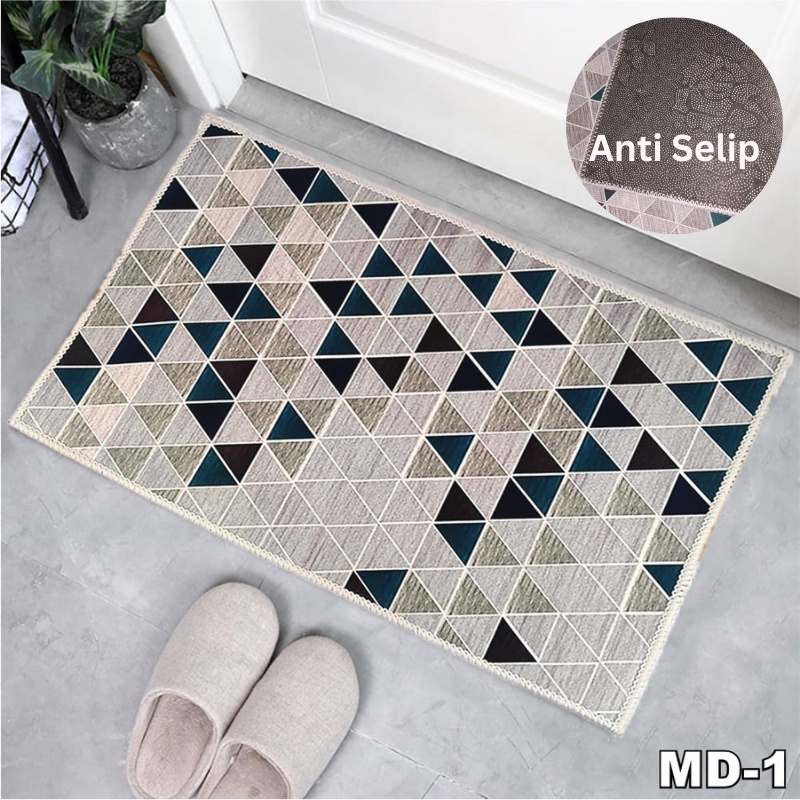 BISA COD laris_unik Keset Motif Karpet mini ukuran 40x60cm tebal 5mm Alas Kaki Lantai Keset Dapur 2 in 1 Kitchen Floor Mat Set Karpet Alas Lantai Rumah Kamar Dapur Matras Anti Slip Kain Lap