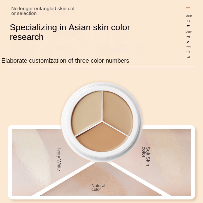 Full Coverage Concealer Liquid Concealer Tri-Color Concealer Palette Covers Dark Circles, Acne and Spots「24H Full Coverage」/ 3 in 1 Concealer Palette High Coverage Lightweight Matte Powder