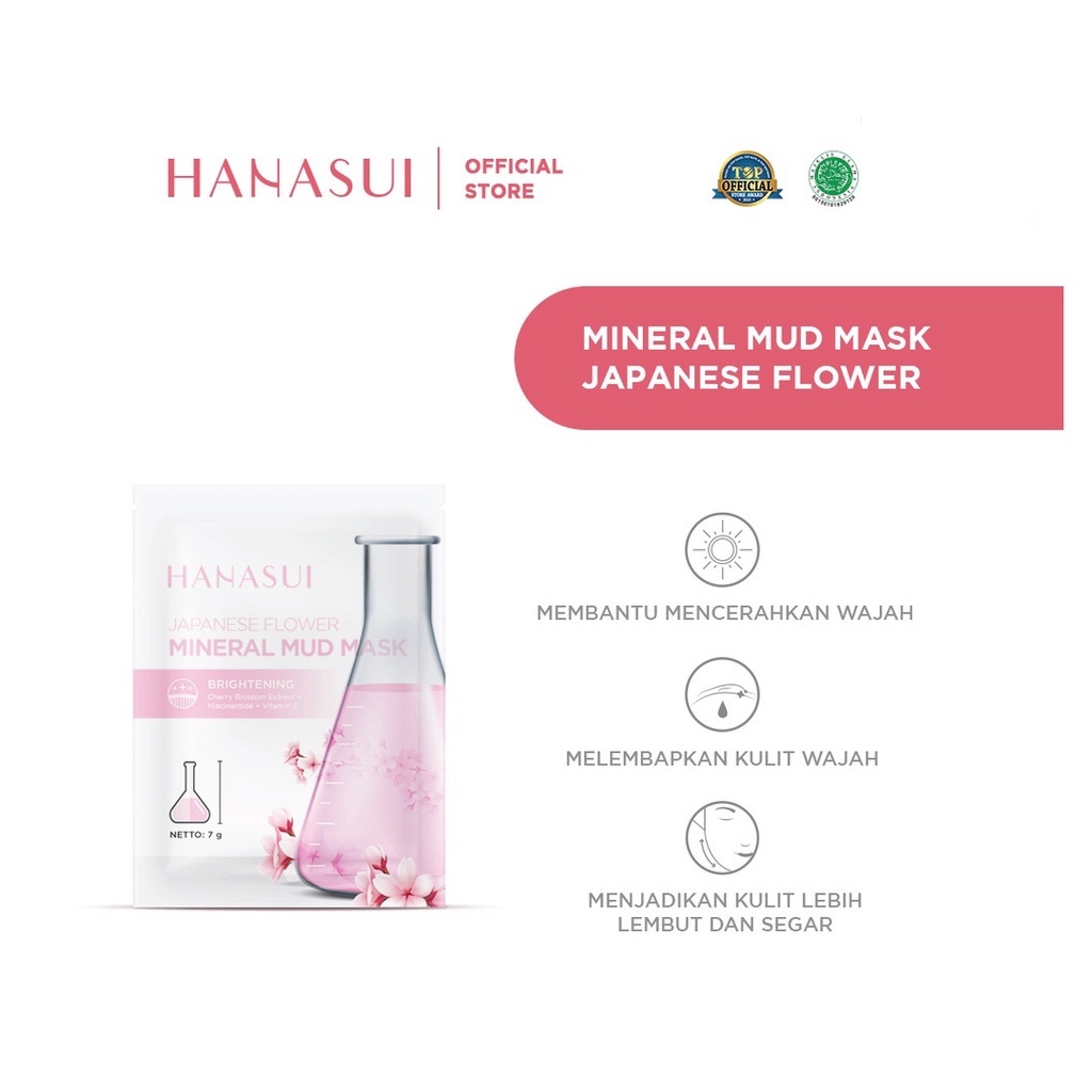 TIKTOK - HANASUI Mineral Mud Mask - Hanasui Mask - Japanese Flower Asian Heritage Korean Herbal 7g