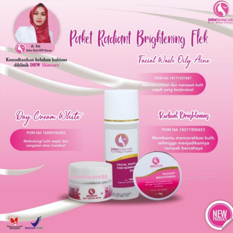 DRW SKINCARE PAKET BRIGHTENING FLEK