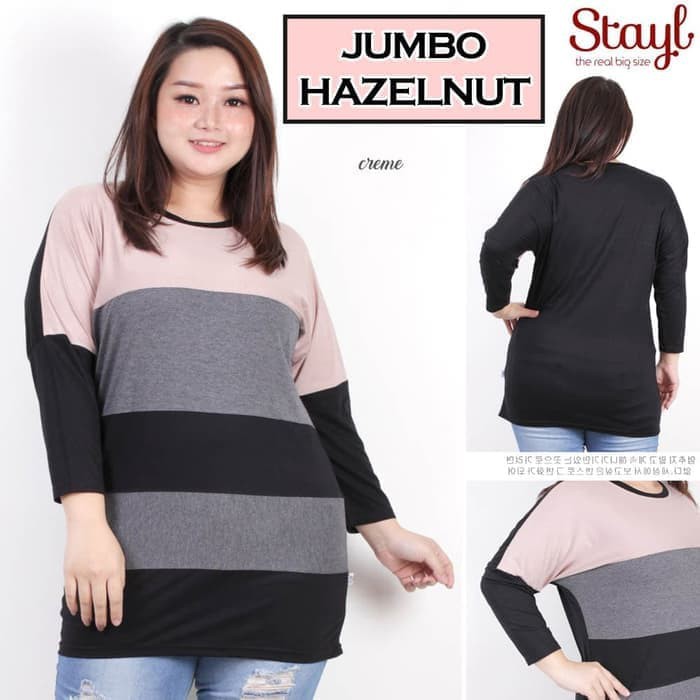 Blus Wanita Elegan Sifon Sifon Bunga Off Shoulder Longgar Neck B 1362PO Blouse Jumbo 2Xl Baju Atasan