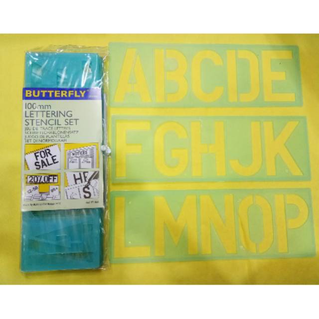 

Pengaris Foam art Pola Huruf&angka Set 100mm