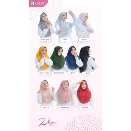 hijab instan eruty baby doll ZAHWA ori by DAFFI hijab