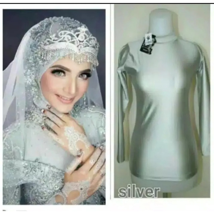 MANSET GLITTER KEBAYA PENGANTIN / MANSET GLITTER RESLETING BELAKANG / DALEMAN BAJU PENGANTIN GLITTER