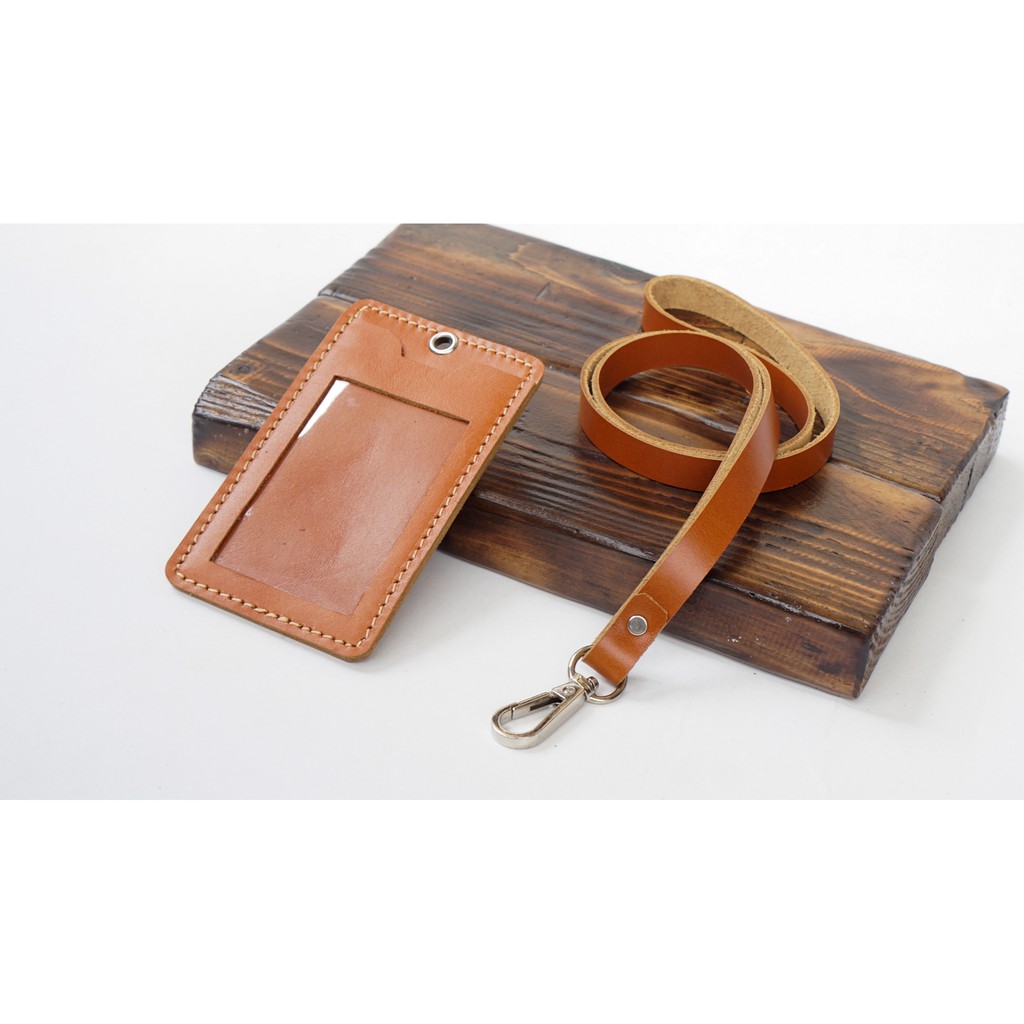 

Gantungan Id Card Kulit Id Card Holder Kulit Gantungan Name Tag