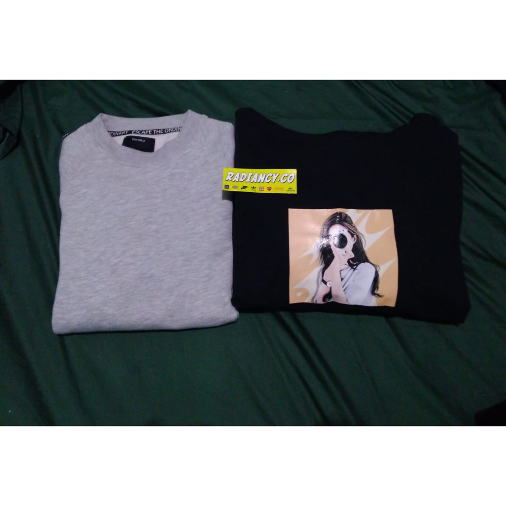 Crewneck Bershka & Hoodie Oversize Graphic