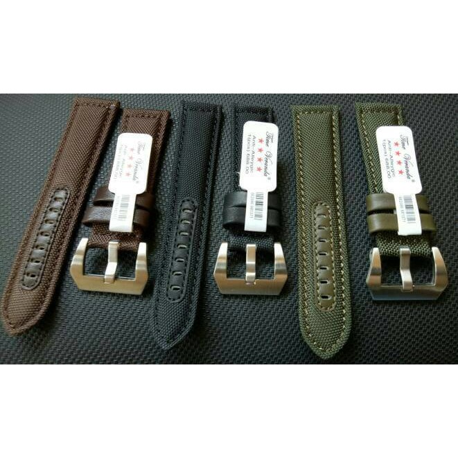 Tali Jam Tangan Strap Arloji Kulit Kanvas Canvas Bucle Putih Sport