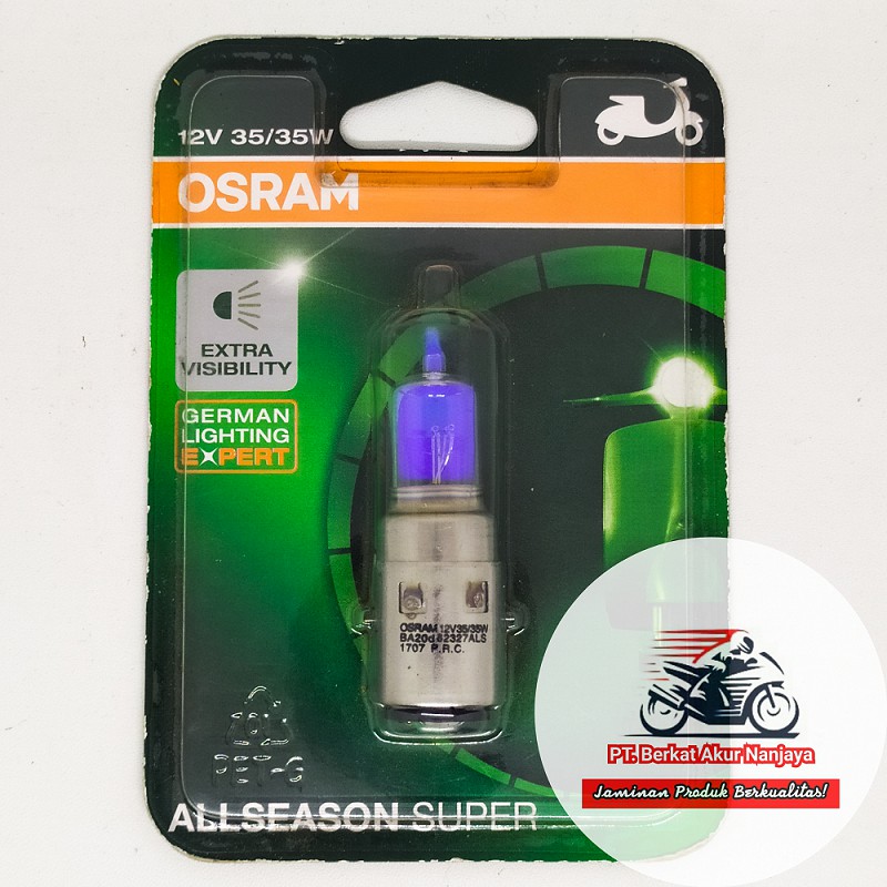 Lampu Motor Osram Vespa 62327ALS All Season Super
