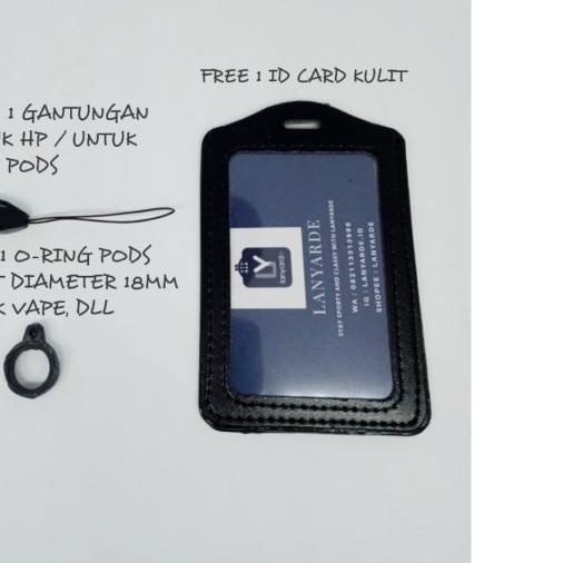 

☋ 4161 Lanyard Survival Name Tag ID Card Holder Tali Leher Tempat Kartu ☁