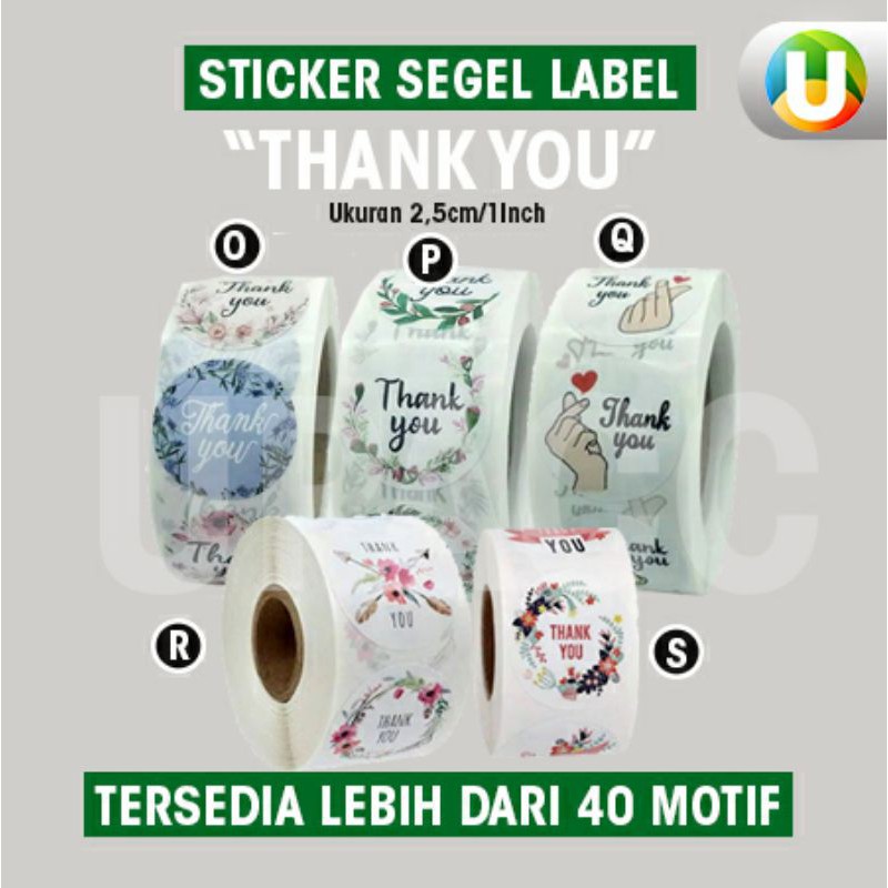 

[Isi 100Pcs - Part 4] Stiker Segel Thank You For Your Order Stiker untuk Kemasan Stiker Amplop