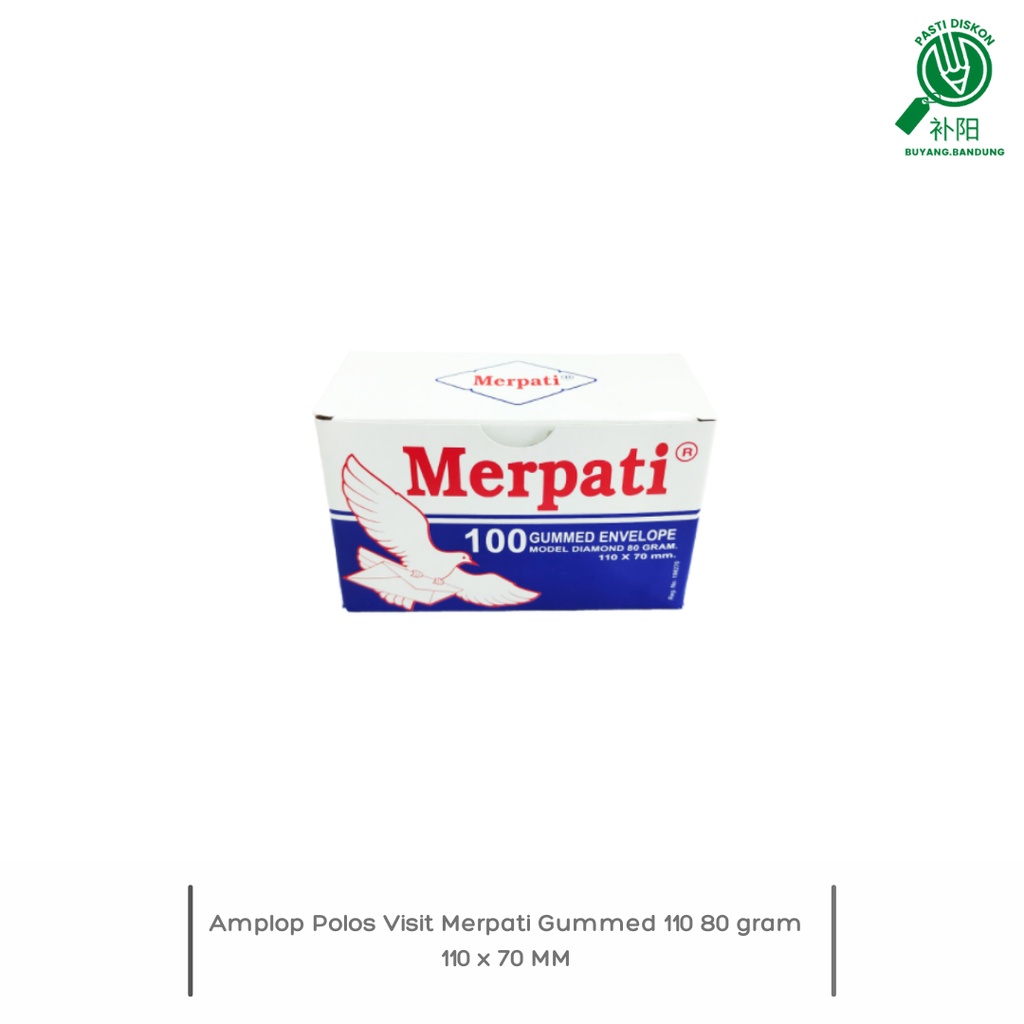 

Amplop Polos Visit Merpati Gummed 110 80 gr 110x70mm