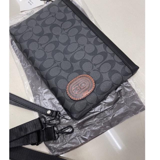 clutch Coach import Quality clutch pria kulit premium handbag pria