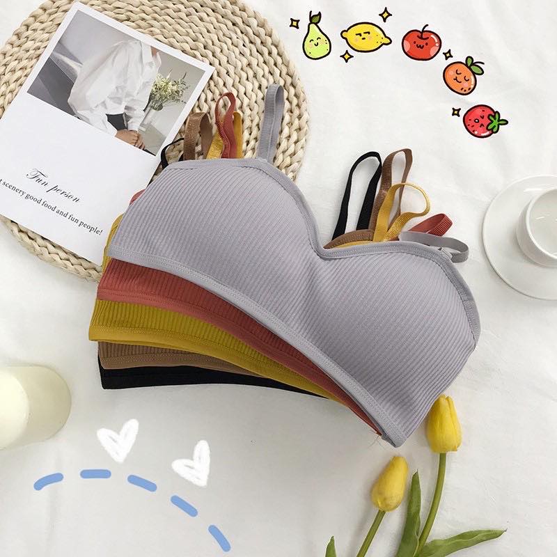 COD/bh/Bra Wanita Tanpa Kawat Bahan Halus Pakaian Dalam bralette Push Up Elastis Sexy dengan Busa-3