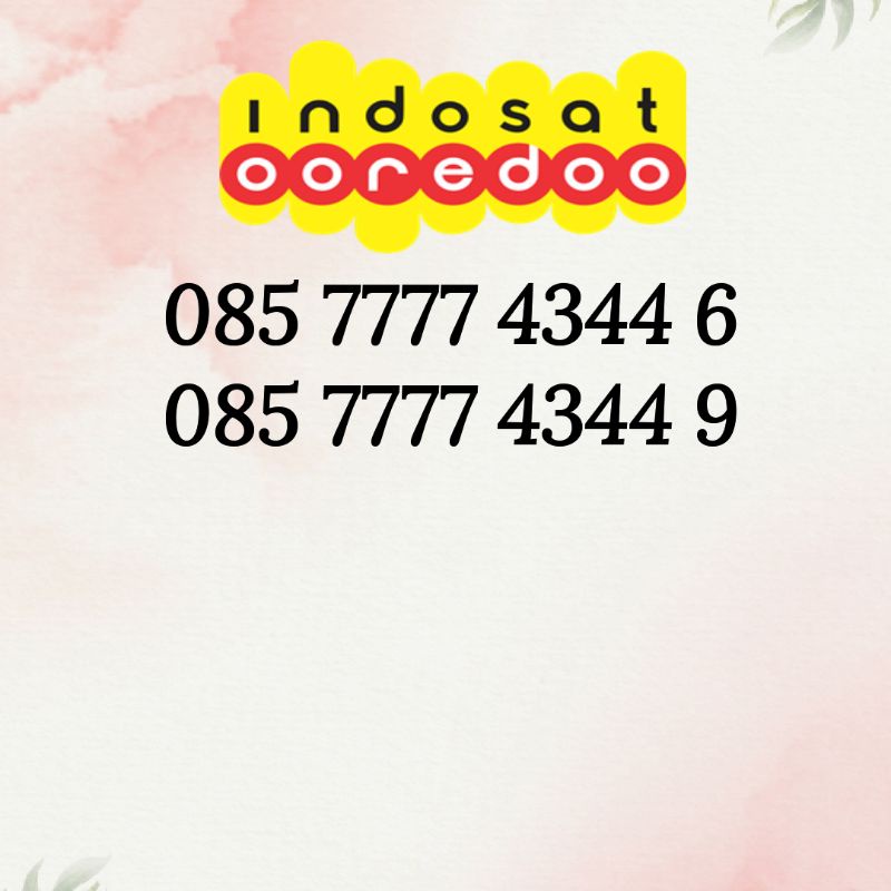 Nomer Cantik IM3 Seri 7777