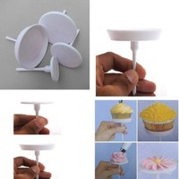 Paku bunga buttercream, paku dekorasi kue cupcake buttercream, flower lifter