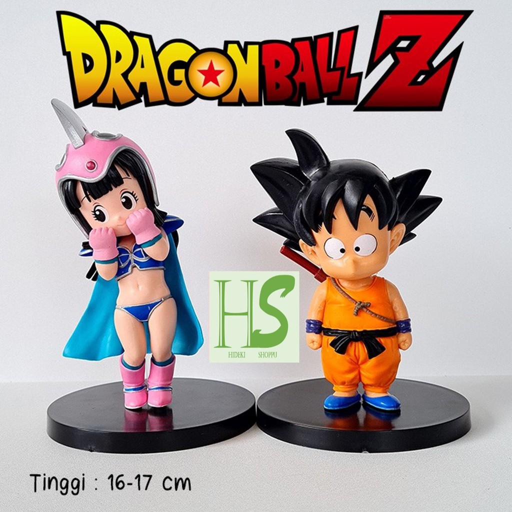 Dragon Ball Z Son Goku Chichi Set Figure Hiasan Pajangan 2 pcs