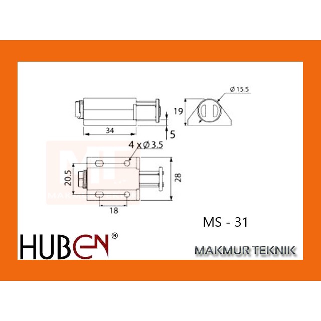 Push Single Huben  PS-17