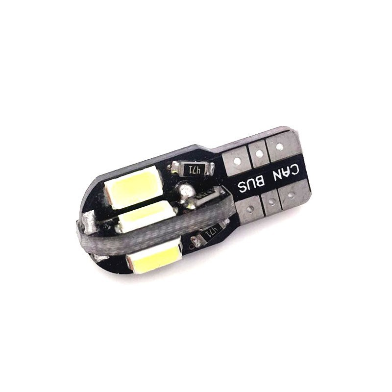 1 pc Lampu LED T10 8SMD W5W 194 5630 untuk Membaca