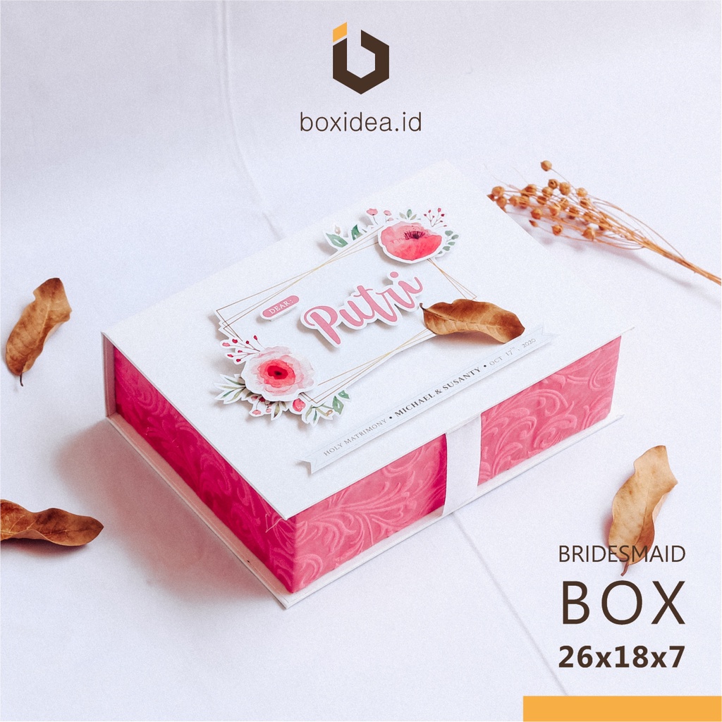 

Custom Gift Box Printing / Kotak Hampers / Bridesmaid 26x18x7