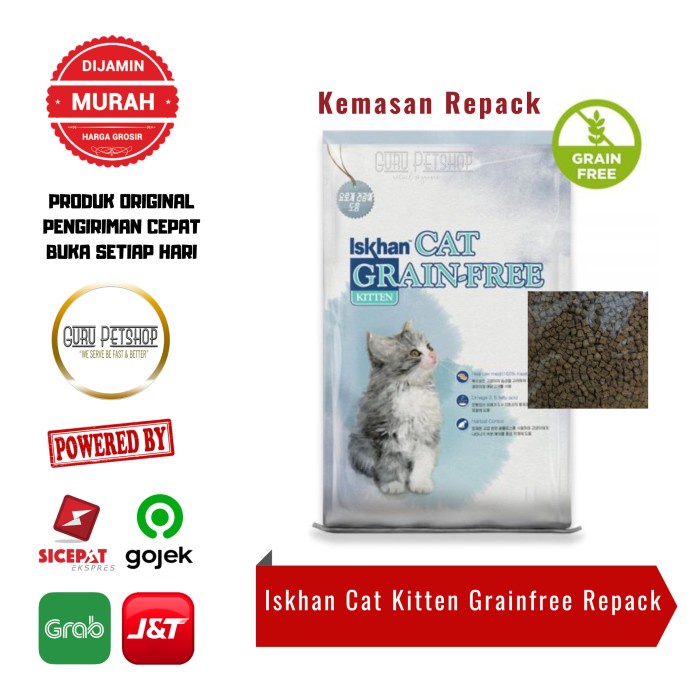 Iskhan Cat Grain Free Kitten 300gr 500gr Iskhan Kitten Cat Food