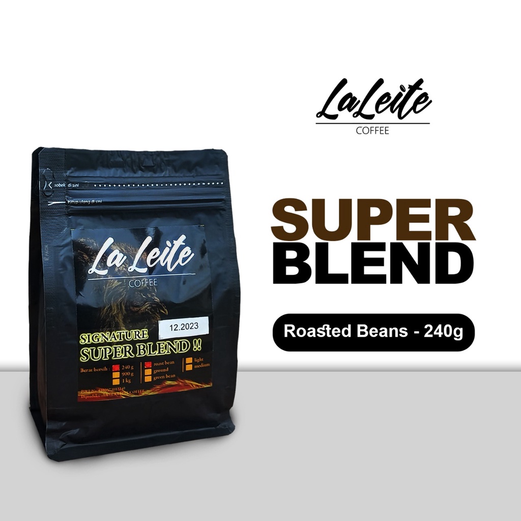 

LaLeite Coffee Kopi Susu Blend Biji 240gr