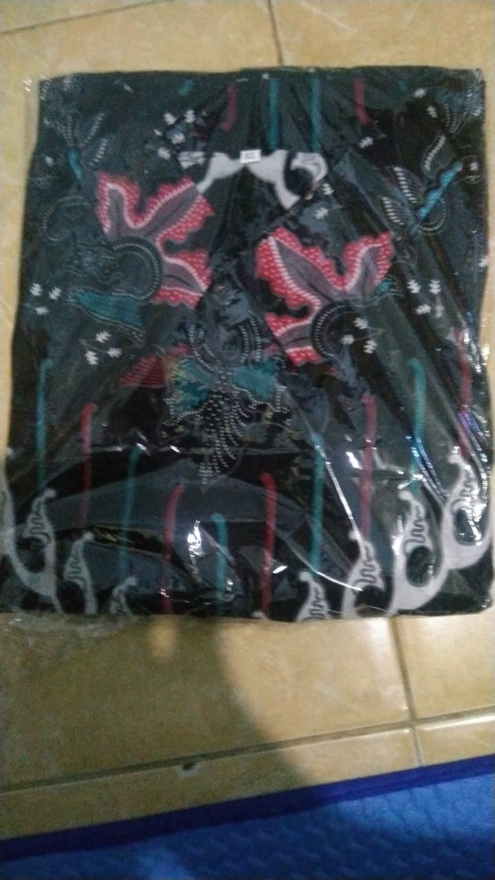 Kemeja Batik Pria Lengan Panjang Size M L Xl Xxl Bswart Batik Hrb026 Kenango Panjang Padi