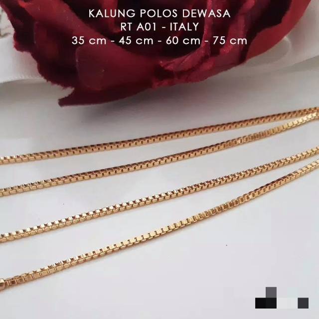 Kalung itali gold motif emas 24k