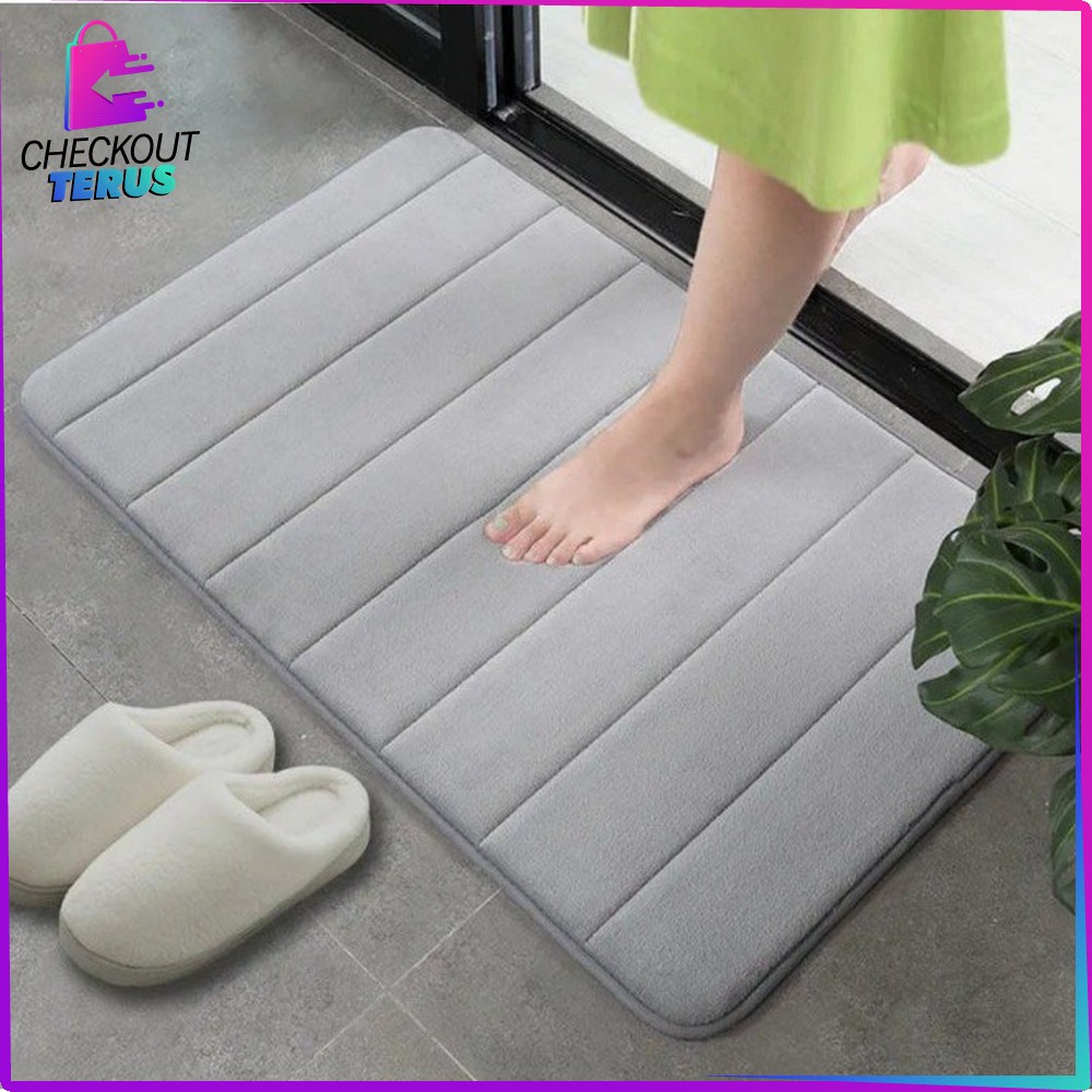 CT C230 C233 Keset Kaki Anti Slip 40X60CM Keset Kamar Mandi Karakter Bahan Memory Foam Menyerap Air Keset Rumah Anti Licin