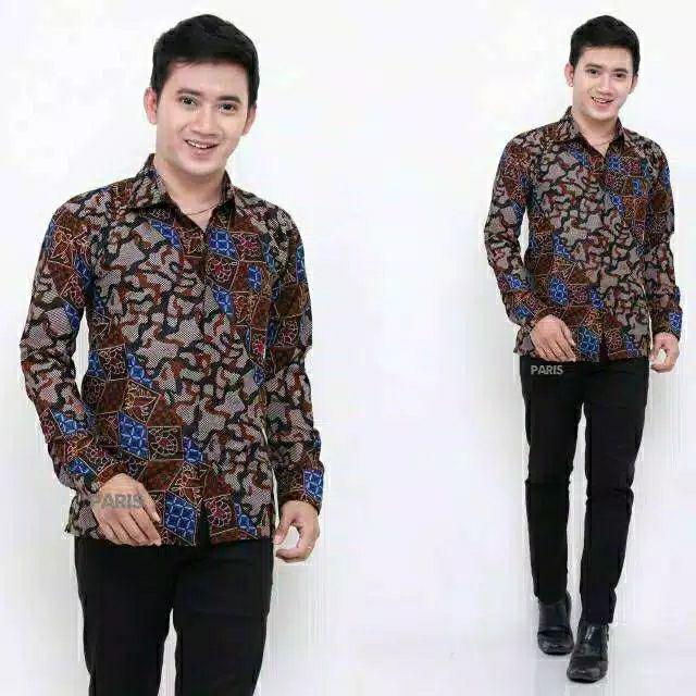 Bswart Batik Hrb026 Kenongo Hem Pendek Padi Pekalongan M L Xl Batik Pria Murah Modern Grosir