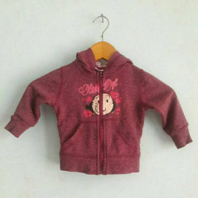 PRELOVED SWEATER/JAKET ANAK PEREMPUAN BABY POPEYE