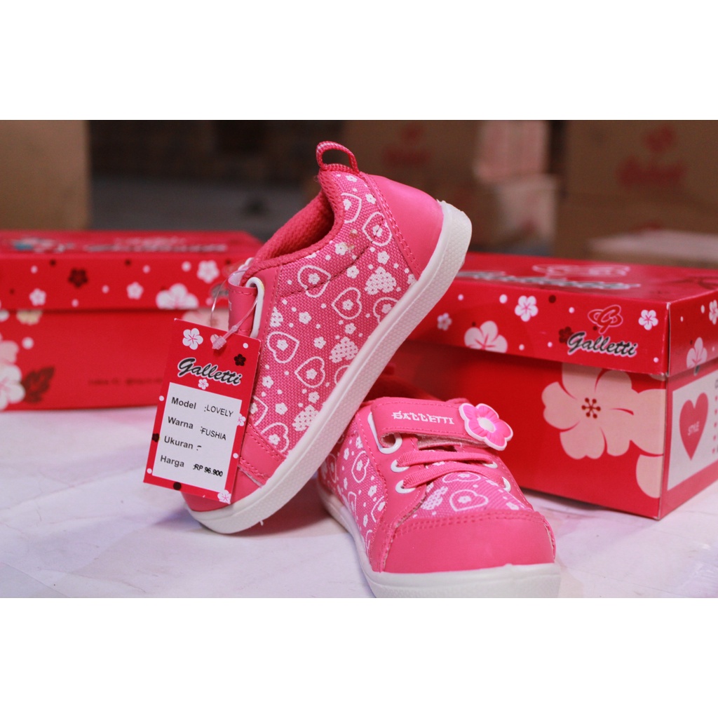 SEPATU ANAK SNEAKERS  BUKAN SEPATU SANTICA  FASHION ANAK PEREMPUAN -GALLETTI LOVELY-