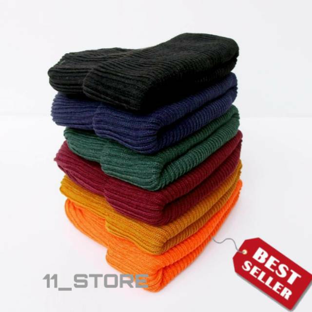 Kupluk tebal bahan non rajut varian warna