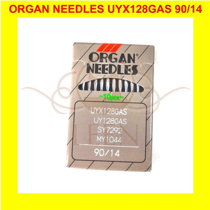 Jarum ORGAN UYx128 14 Japan Needles UY x 128 Overdeck Jahit Kam LEEN