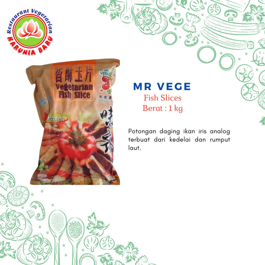 

MR VEGE Fish Slices Vegan/Daing Ikan Iris Vegetarian