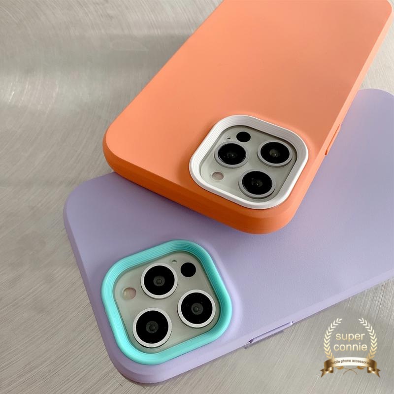 Soft Case Silikon Tpu 3 In 1 Warna Solid Tahan Banting Anti Jatuh Untuk Iphone 6 6s 7 8 Plus 11 12 13 Pro Max X Xr Xs Max Se 2020