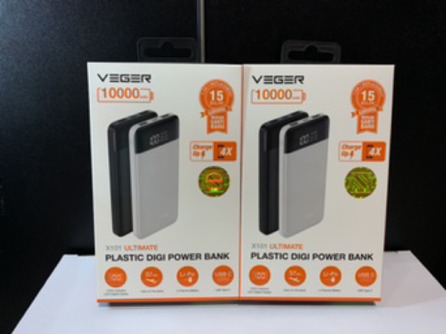 POWERBANK VEGER X101 ULTIMATE 10000mah 2.1A